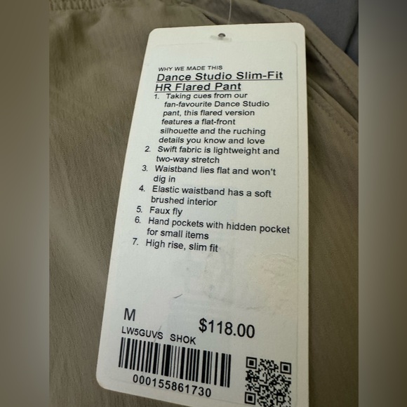 Lululemon dance studio HR tight fit flared pants size M NWT! - Picture 4 of 13